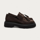 Kennel & Schmenger Chocolate Suede Loafer, tassel and sole detail