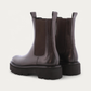 Kennel & Schmenger Fancy Brown Leather Chelsea Boot, back view