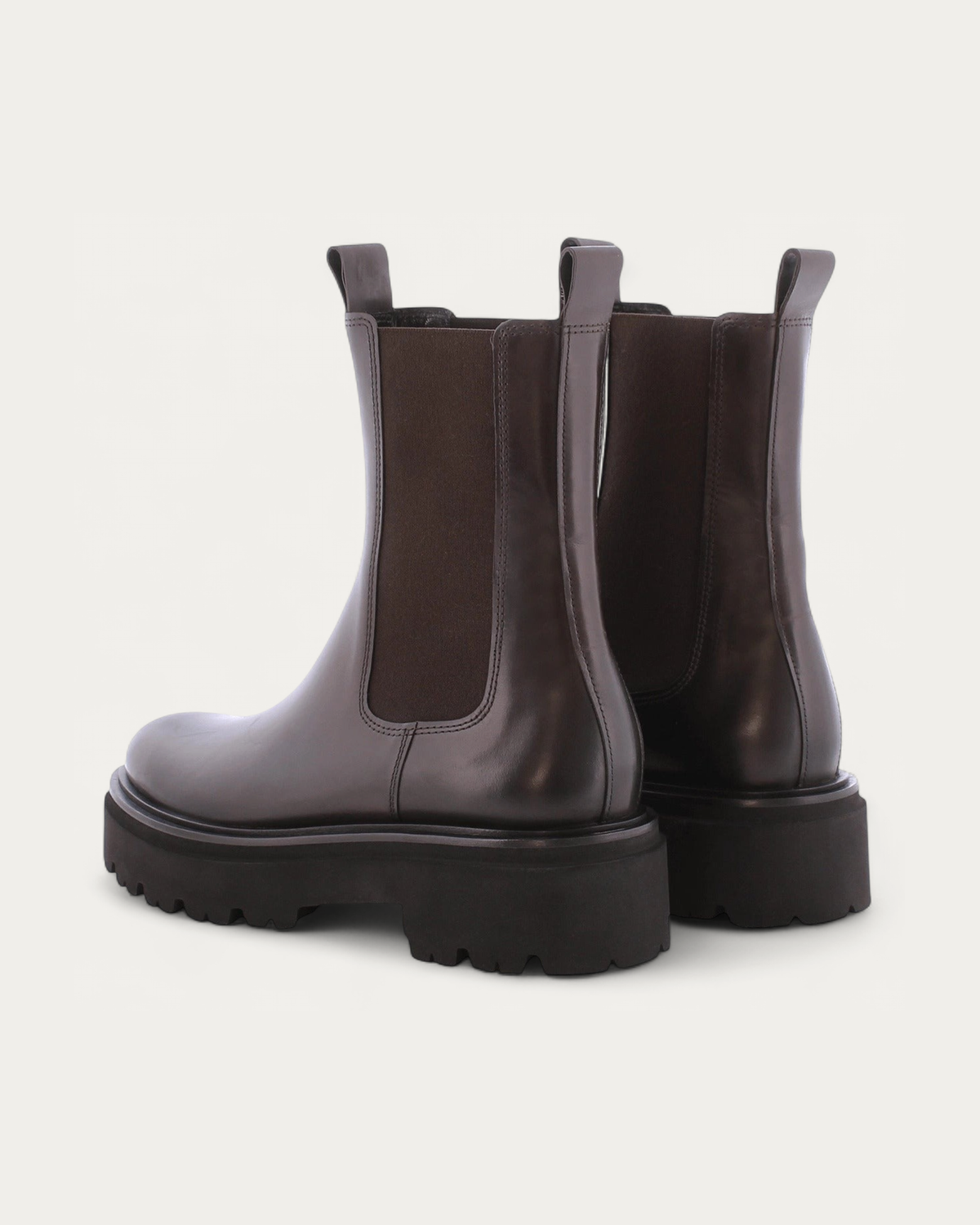 Kennel & Schmenger Fancy Brown Leather Chelsea Boot, back view