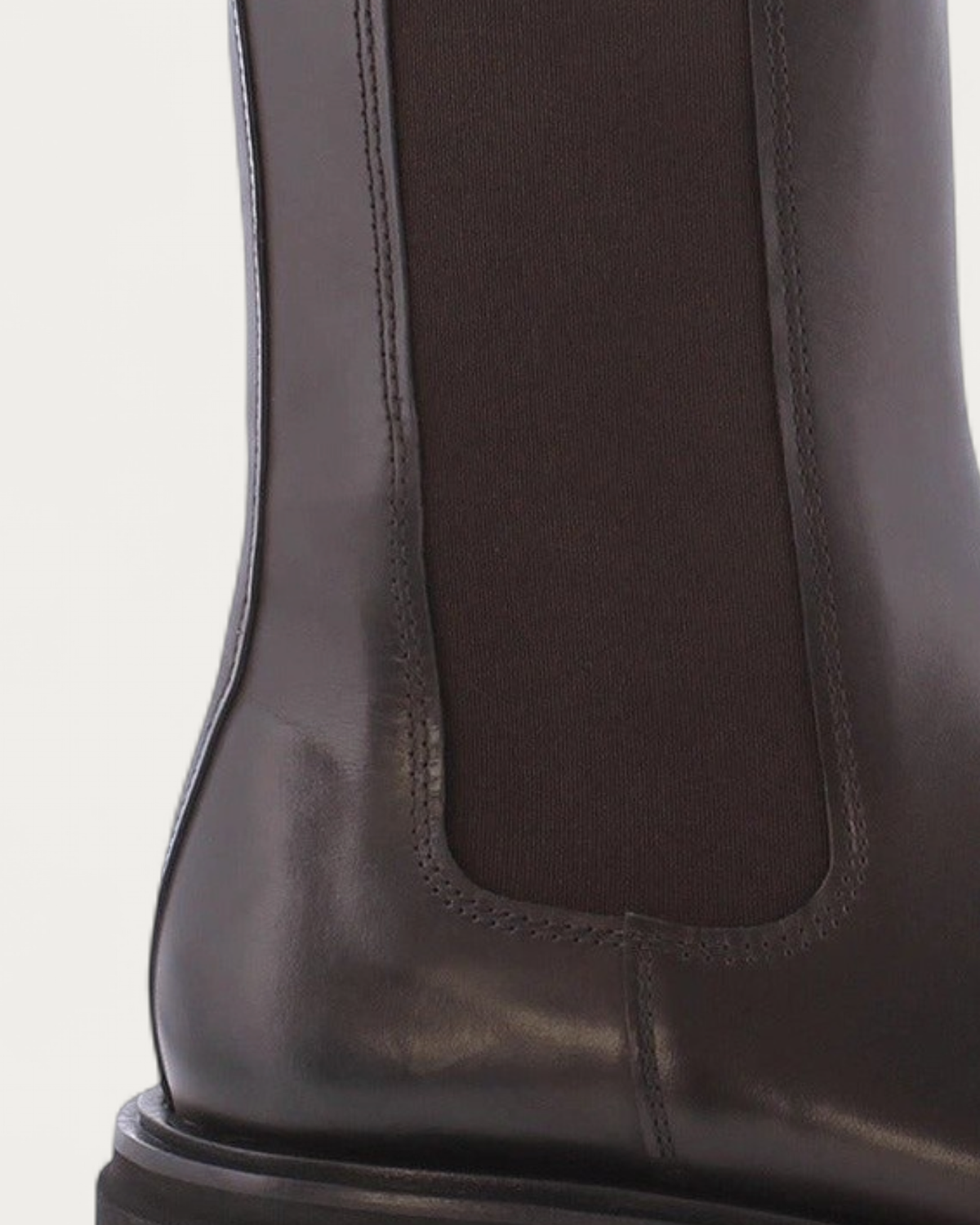 Kennel & Schmenger Fancy Brown Leather Chelsea Boot, heel detail