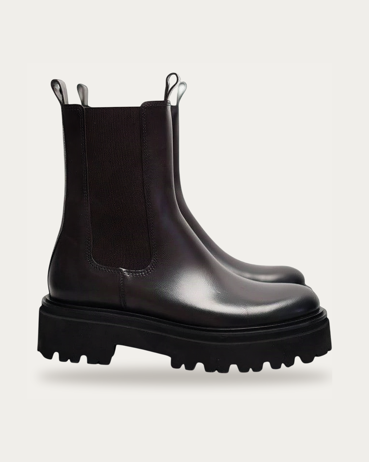 Kennel & Schmenger Fancy Brown Leather Chelsea Boot, pair view
