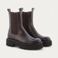 Kennel & Schmenger Fancy Brown Leather Chelsea Boot, three-quarter view