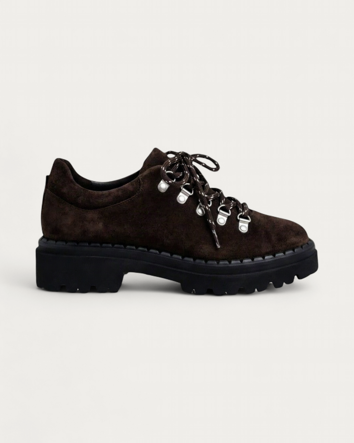 Kennel & Schmenger Lana Brown Suede Hike Loafer, side profile