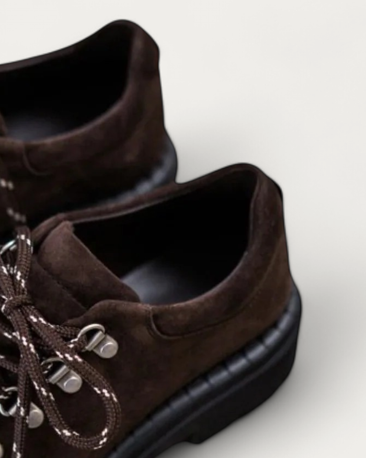 Kennel & Schmenger Lana Brown Suede Hike Loafer, collar and lining detail