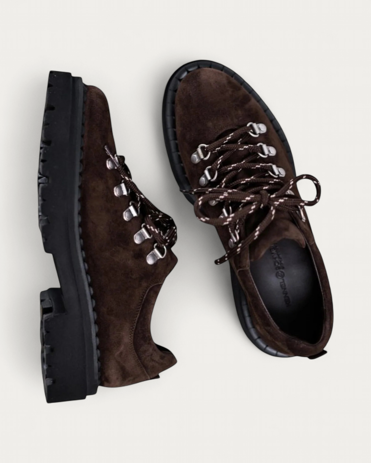 Kennel & Schmenger Lana Brown Suede Hike Loafer, top view