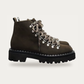 Kennel & Schmenger Lana Olive Suede Hiking Boot, three-quarter view