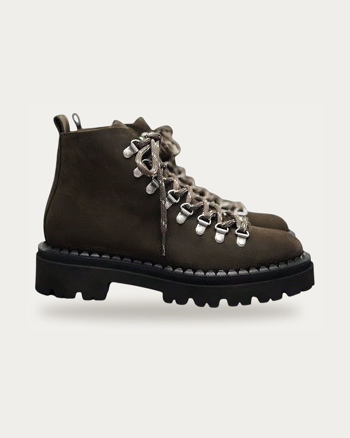 Kennel & Schmenger Lana Olive Suede Hiking Boot, three-quarter view