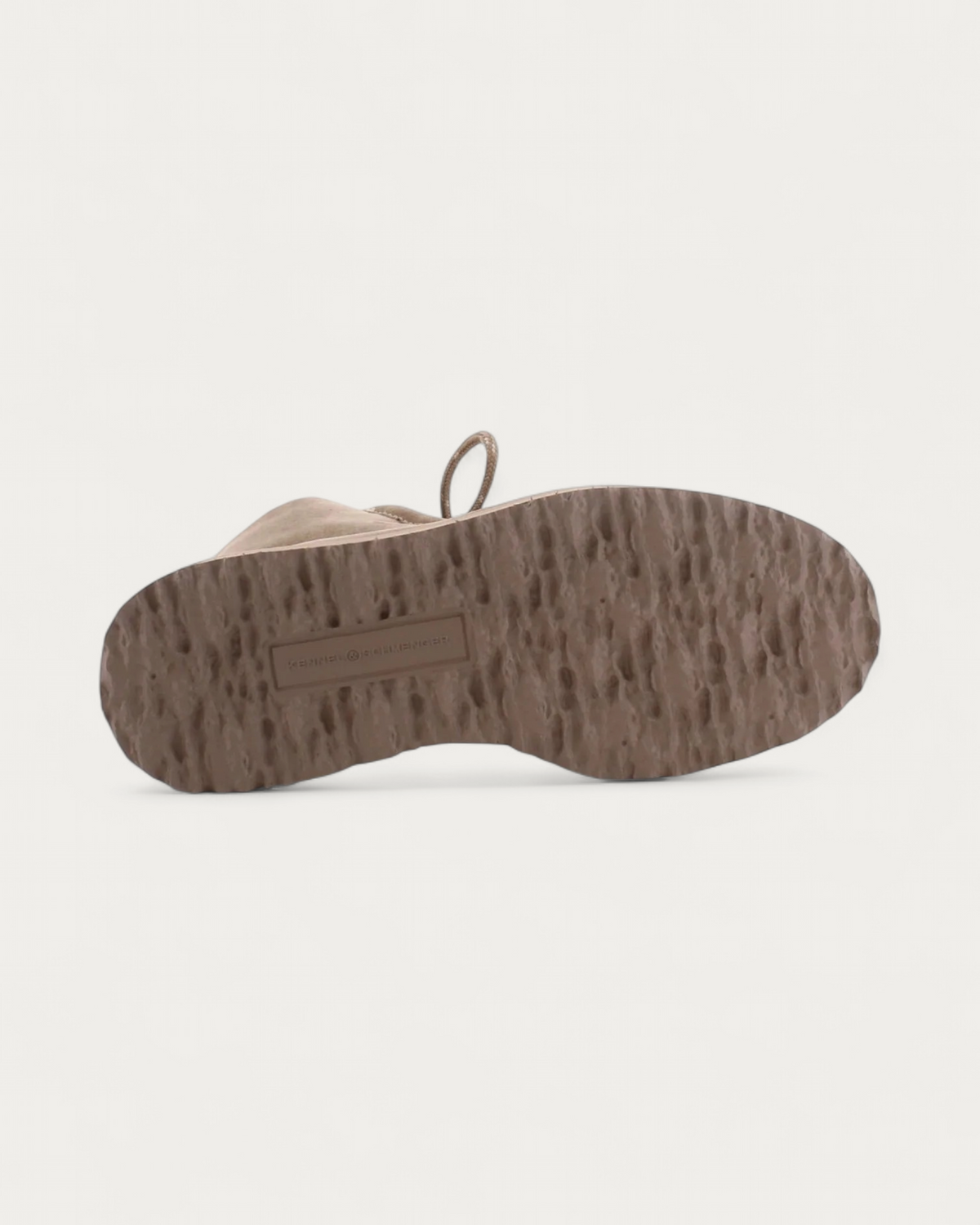 Kennel & Schmenger Shearling Laced Boot in Sand, sole view