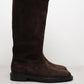 Knee High In Brown Suede