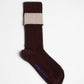 Aydo Studios Lublin Rhythm socks in Blush Thread, fold-over cuff
