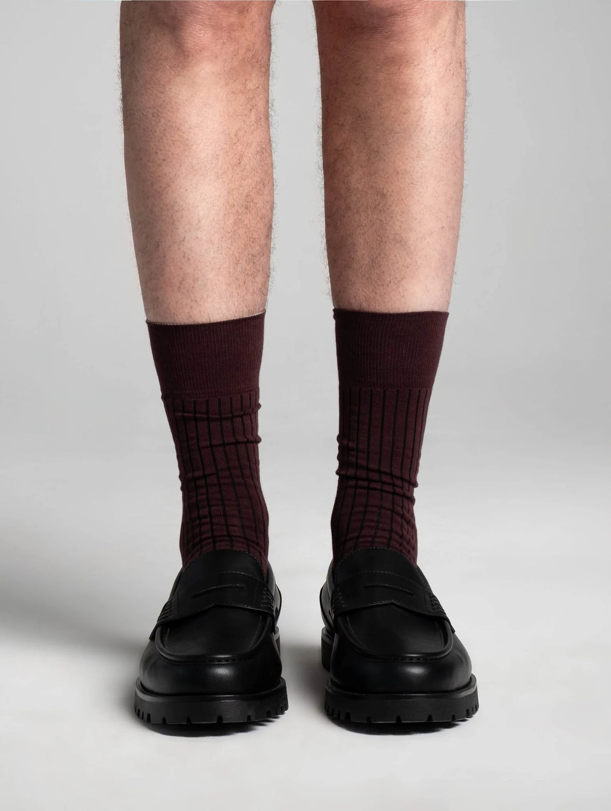 Aydo Studios Lublin Rhythm socks in Blush Thread, worn