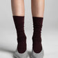 Aydo Studios Lublin Rhythm socks in Blush Thread, worn front view