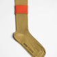 Aydo Studios Lublin Rhythm socks in Rust Pulse, fold-over cuff