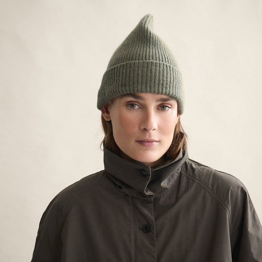 Le Bonnet Robbed Beanie In Croco - view 1