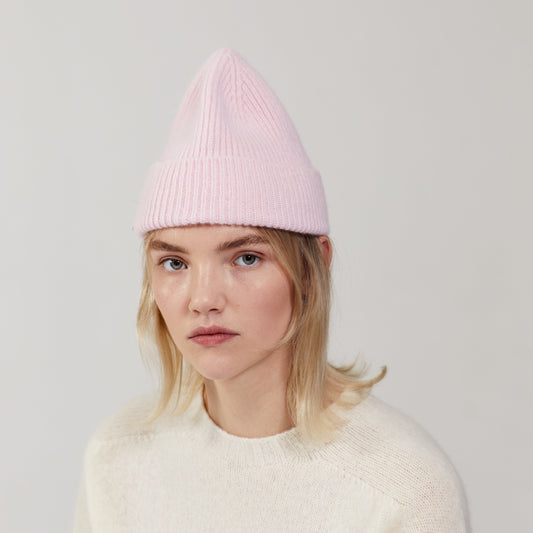 Beanie In Blush Pink