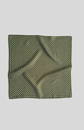 Lescarf Polkadot Scarf In Green And Cream - view 1