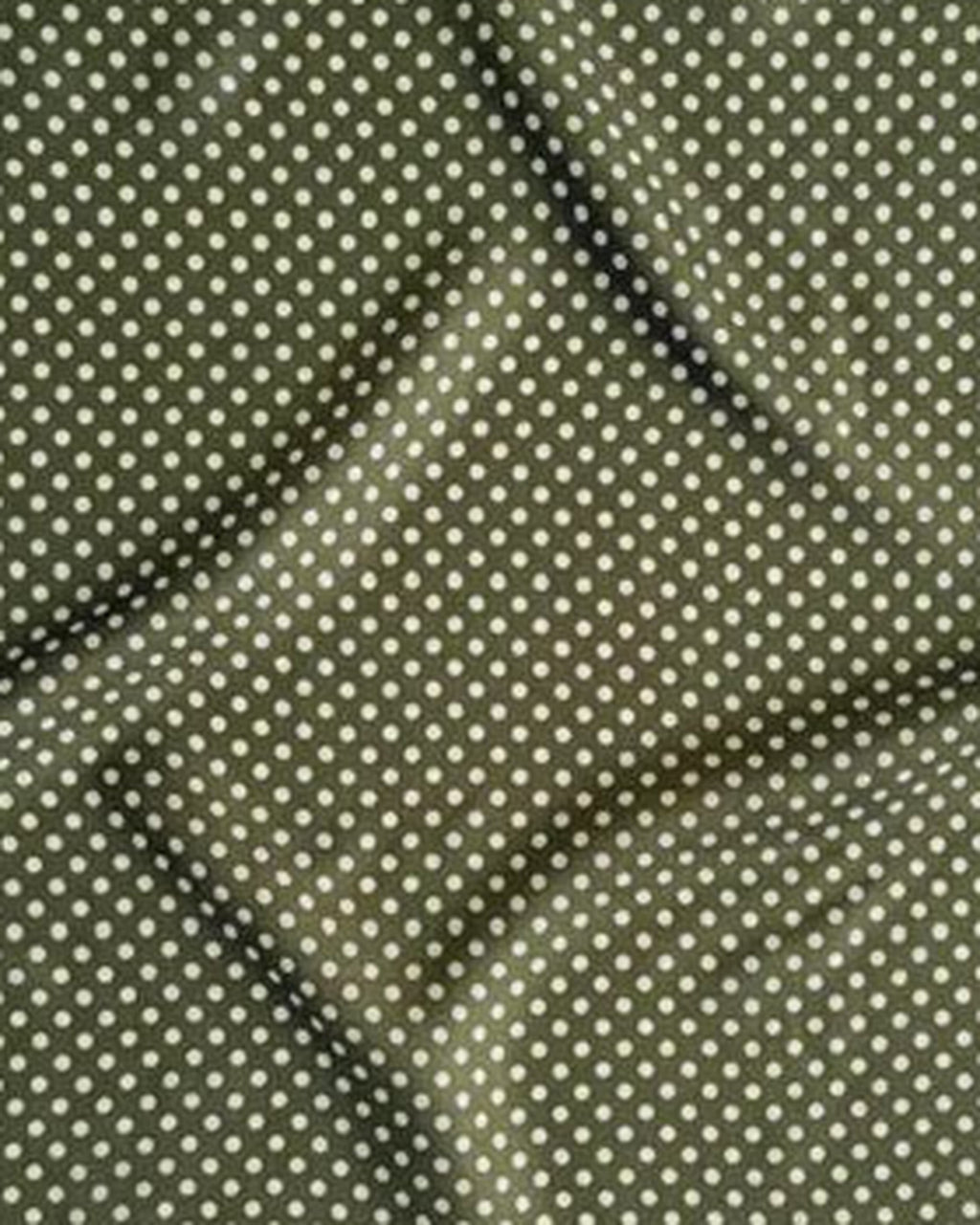 Lescarf Polkadot Scarf In Green And Cream - view 5