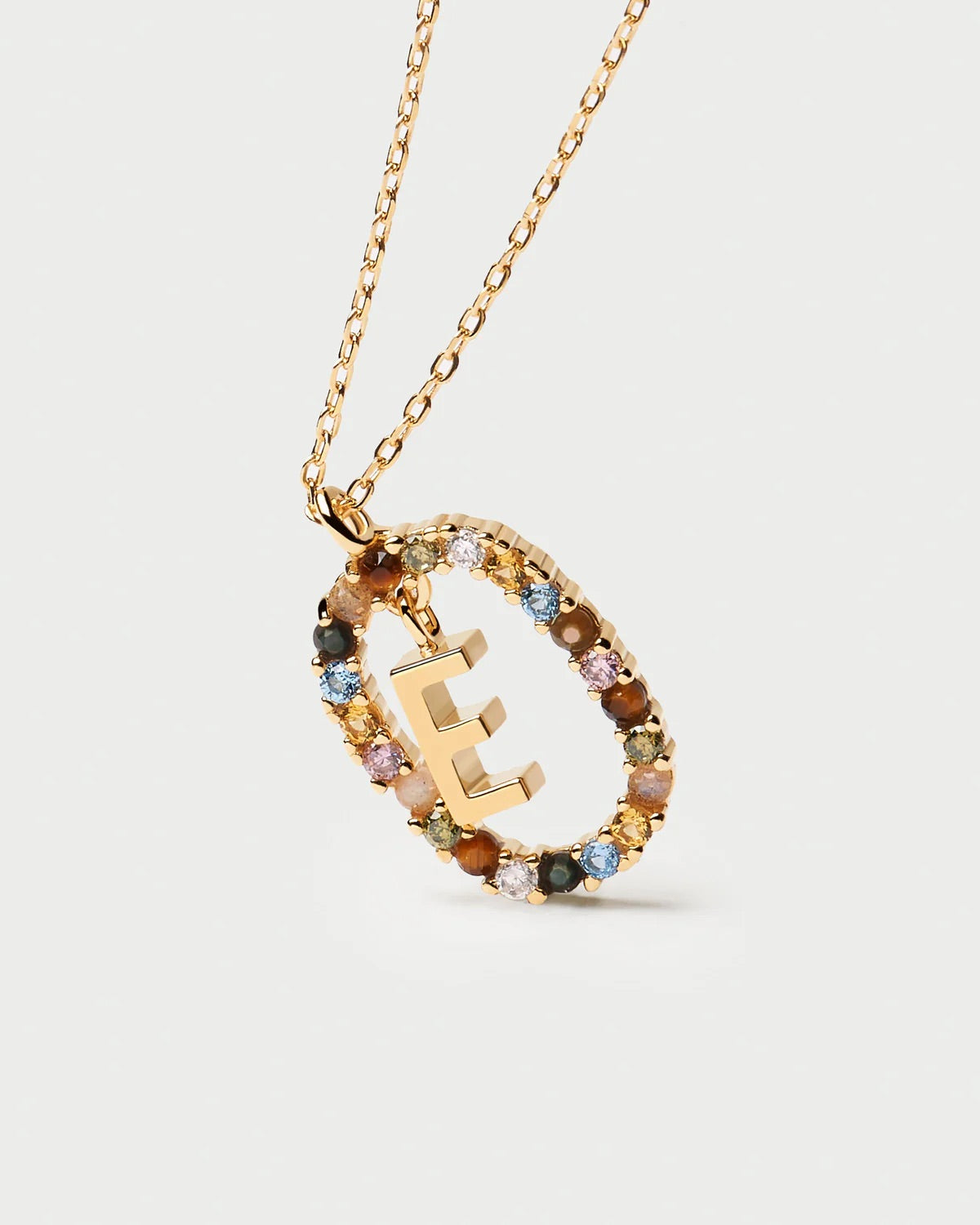 Initial Necklace 'E'