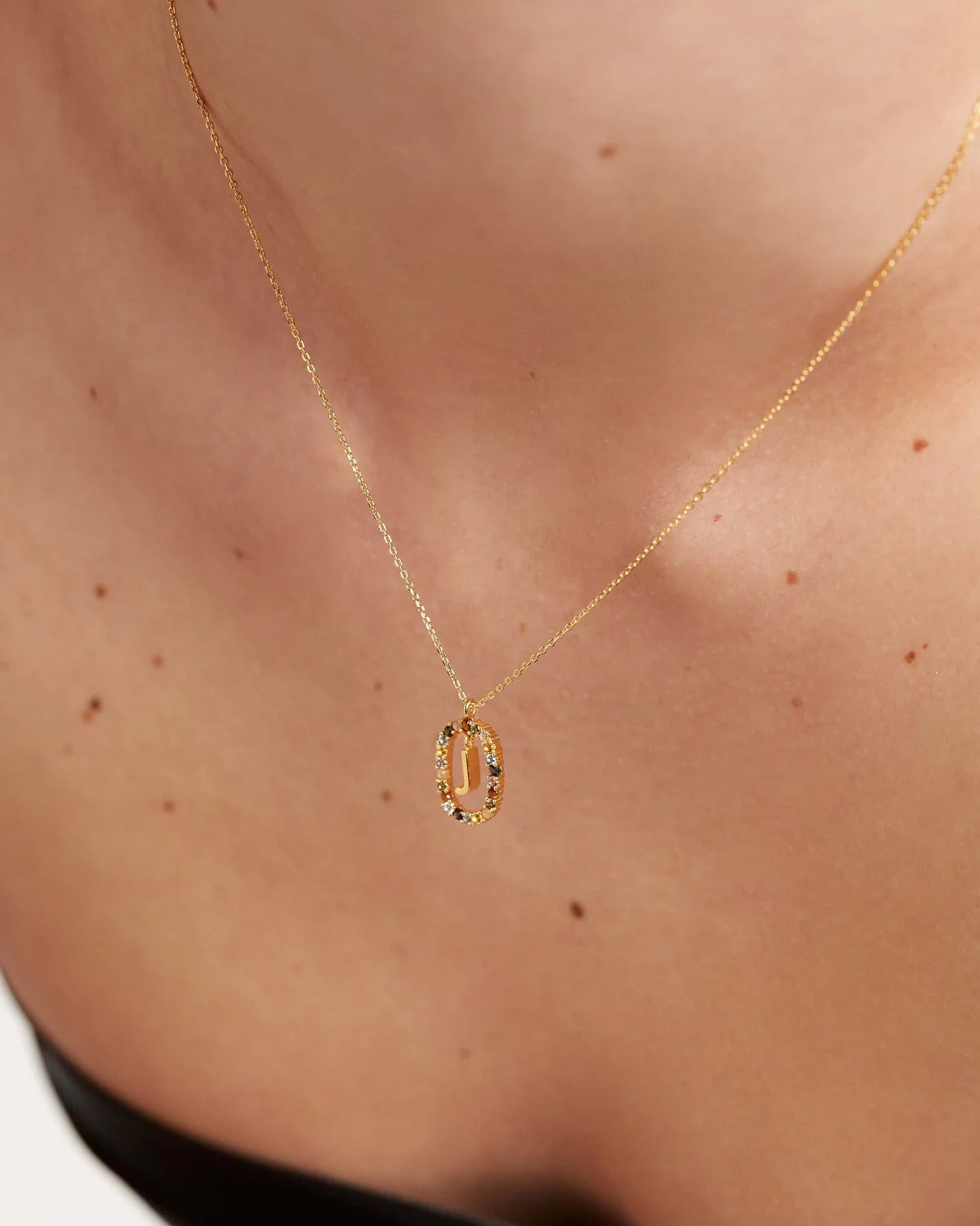 Initial Necklace 'J'