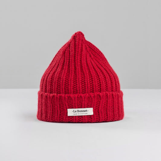 Le Bonnet Logo Beanie In Framboise