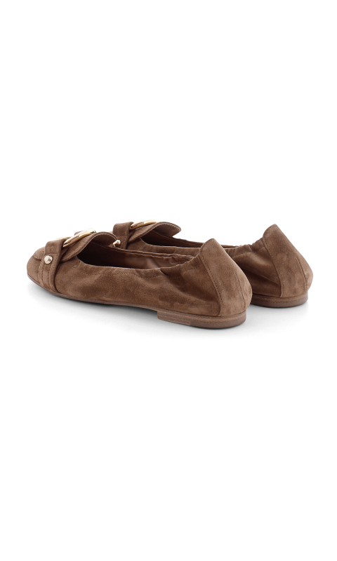 Lola Suede Pump In Golden Brown