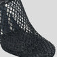 Embellished Net Mule In Black