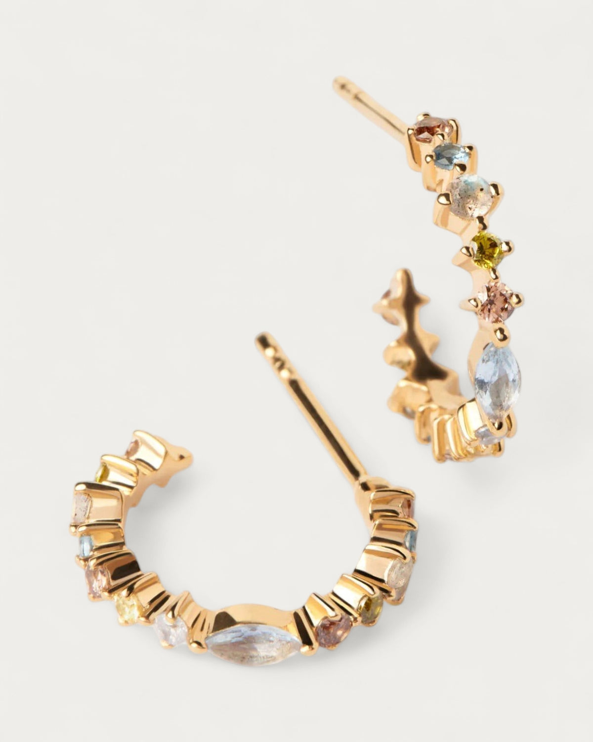 PDPAOLA Lotus Small Hoop Earrings - view 1
