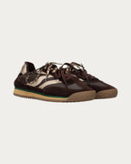 MRP Star Utah Leather Sneaker In Chocolate, pair in three-quarter view