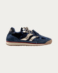 MRP Star Utah Velvet Sneaker In Ocean Navy, side view