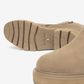 Nero Giardini Beige Chelsea Boot with Buckle Strap, outsole with Italian flag mark