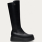 Nero Giardini Black Knee High Platform Boot, side profile