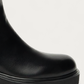 Nero Giardini Black Leather Knee High Boot, toe detail