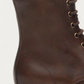 Nero Giardini Brown Leather Lace-Up Boot, heel and sole detail