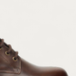 Nero Giardini Brown Leather Lace-Up Boot, toe detail