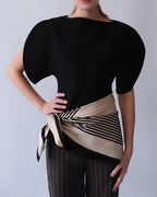 No.1 in Sand scarf by Lescarf tied at the waist