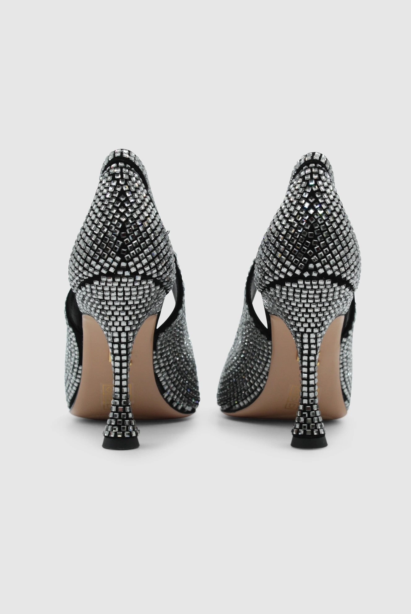 Sparkly Court Shoe With Cutout Detail