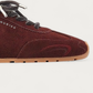 NUBIKK Billy Lou Bordeaux Suede Sneaker, toe detail