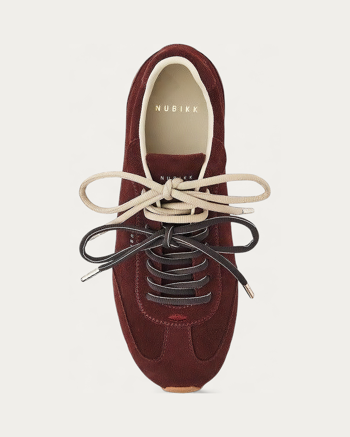 NUBIKK Billy Lou Bordeaux Suede Sneaker, top view