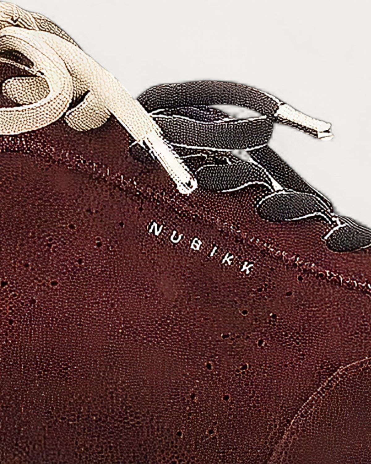 NUBIKK Billy Lou Bordeaux Suede Sneaker, upper detail