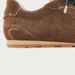 NUBIKK Billy Lou Cognac Suede Sneaker with Double Laces, heel detail
