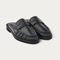 NUBIKK Jones Black Leather Ruffle Mule Loafer, pair view