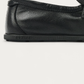 NUBIKK Riley Mio Black Leather Loafer, heel detail