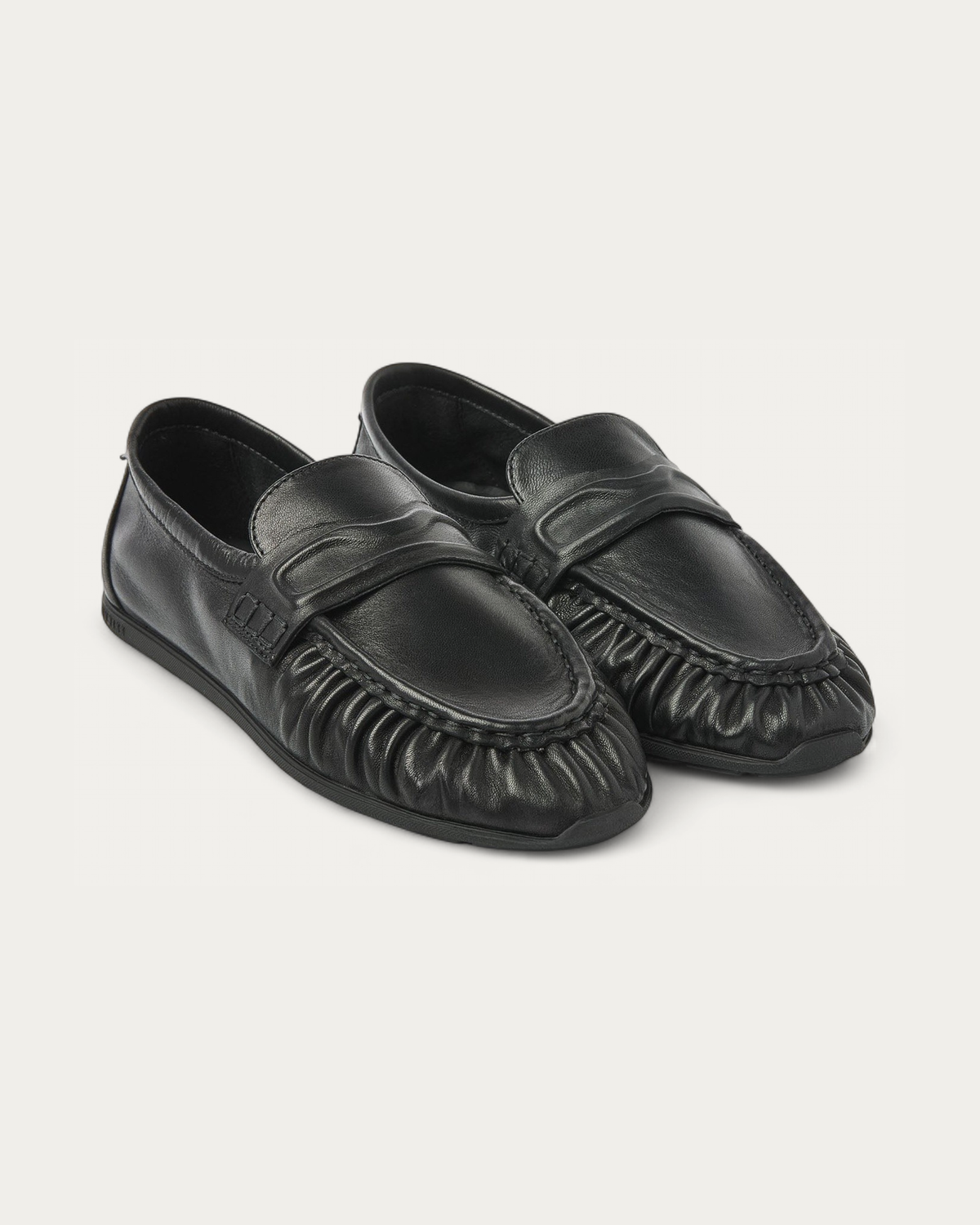 NUBIKK Riley Mio Black Leather Loafer, pair view