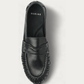 NUBIKK Riley Mio Black Leather Loafer, top view