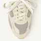NUBIKK Riley Morgan Beige Combo Sneaker, close-up detail