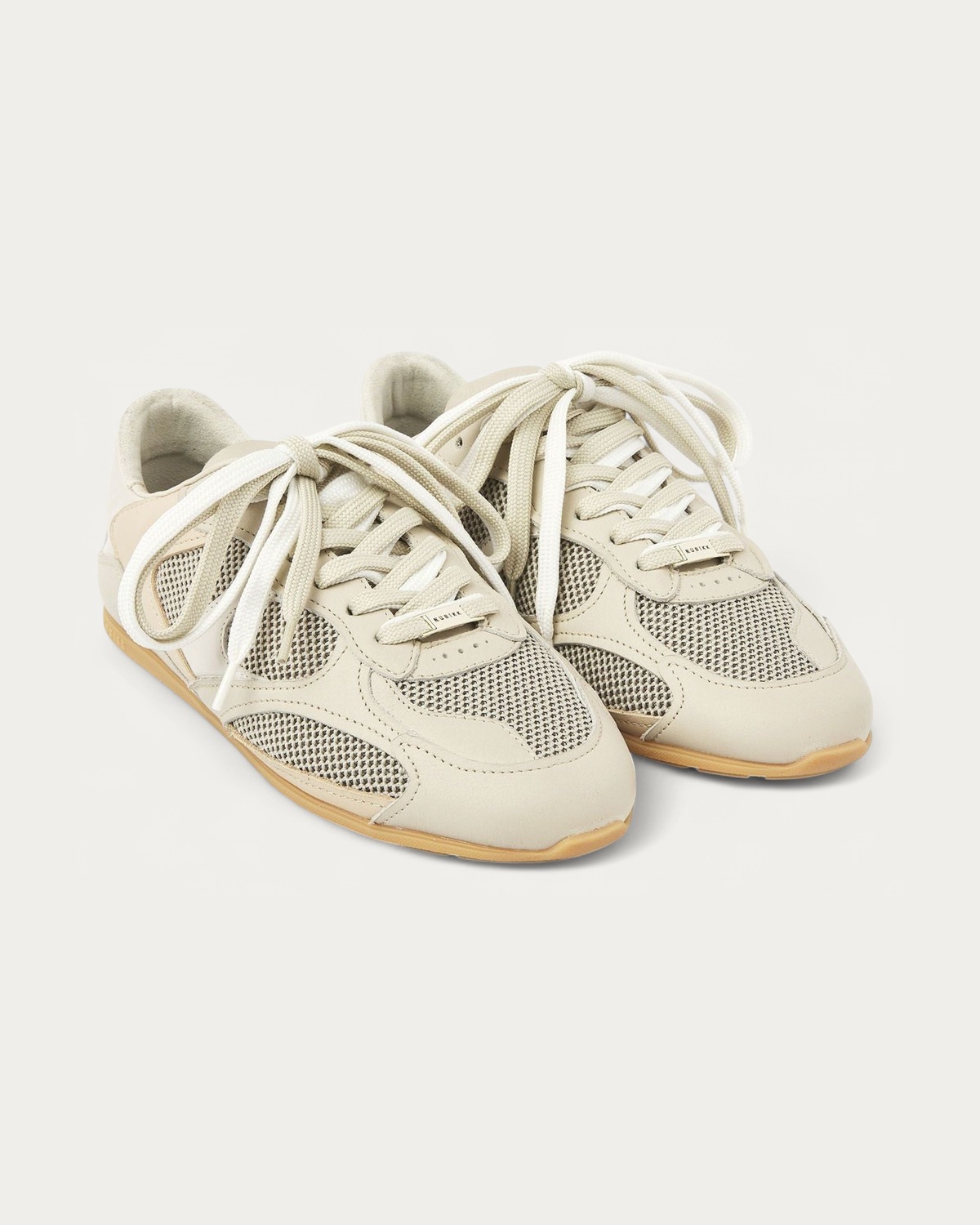 NUBIKK Riley Morgan Beige Combo Sneaker, pair view