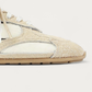 NUBIKK Riley Morgan Beige Hairy Suede Sneaker, toe detail