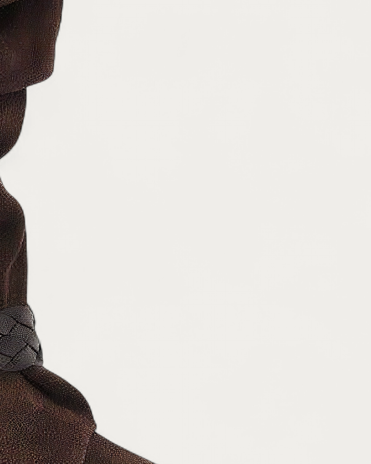 NUBIKK Sally Lynn Dark Brown Suede Ruffle Ankle Boot, toe detail