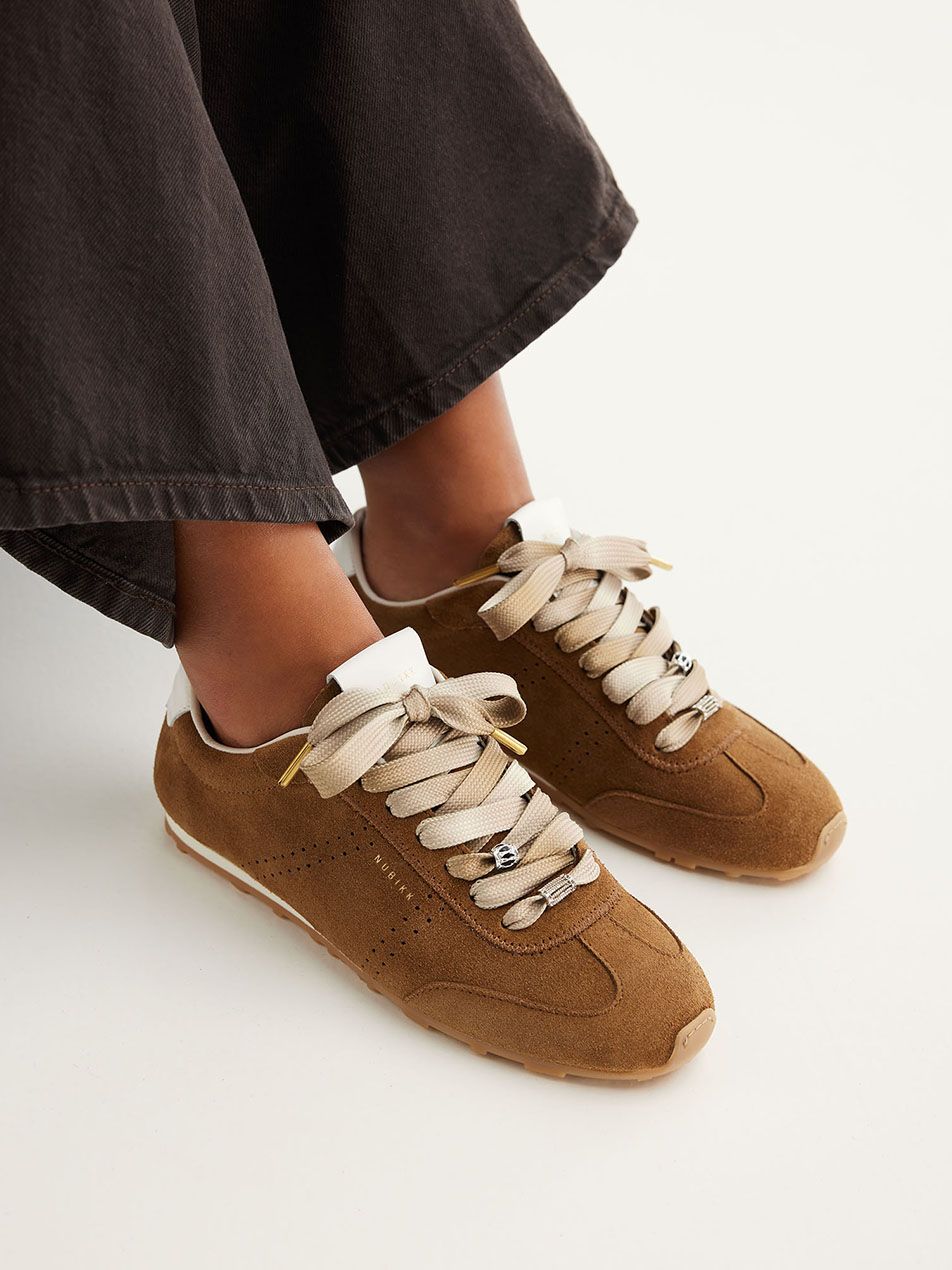 Billy Lou Cognac Suede