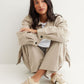 Riley Morgan Beige Hairy Suede